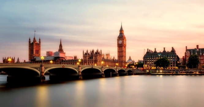 London skyline with Big Ben