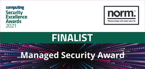 Computing Security excellence awards 2021 finalist logo