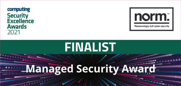 Computing security excellence awards 2021 finalist logo