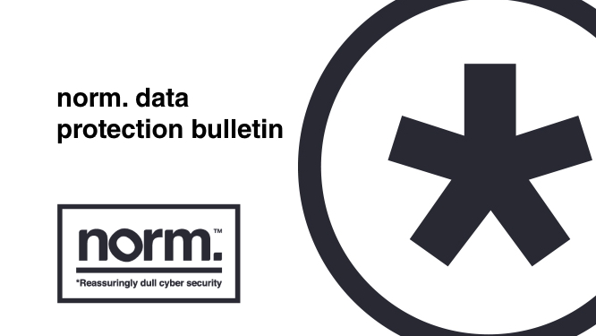 norm data protection bulletin