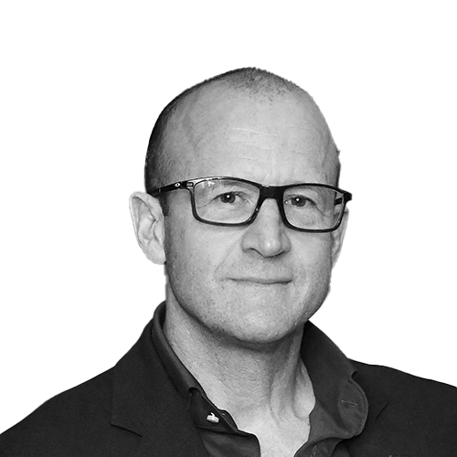A black & white image of a staff member (Roby Myers)