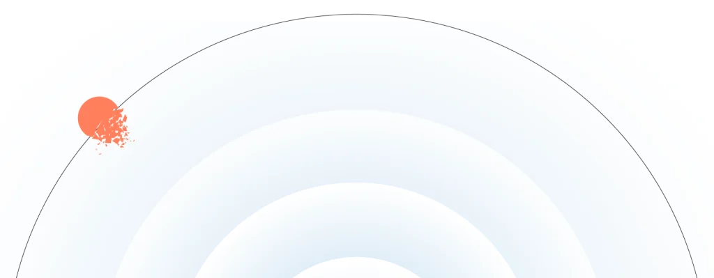 Background with red defused dot